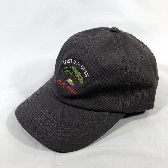 121st US Open Torrey Pines USGA Member Gray Baseball Cap Hat Adjustable Golf OSF - Picture 2 of 10